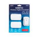 Digitális elem- és vezeték nélküli csengő - Kinetic, fehér