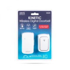   Digitális elem- és vezeték nélküli csengő - fehér - kinetic