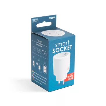   Smart konnektor - fogyasztásmérővel - Amazon Alexa, Google Home, Siri, IFTTT kompatibilitás