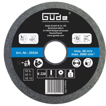 Güde Nedves Köszörűkorong 200x40x20 mm K220