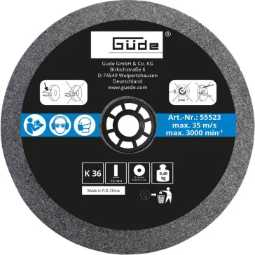 Güde Köszörűkorong 125x16x20 mm K36