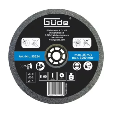 Güde Köszörűkorong 125x16x20 mm K60