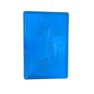 60x40x22 kék, zárt markolatú láda, használt, 2. oszt.
