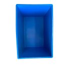 60x40x42 kék, zárt markolatú láda, használt, 2. oszt.