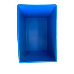 60x40x42 kék, zárt markolatú láda, használt, 2. oszt.