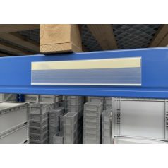 Átlátszó címketartó, 29x5,5 cm / 50 db-os csomag