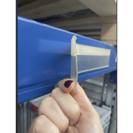 Átlátszó címketartó, 29x5,5 cm / 50 db-os csomag