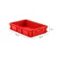 Euro Box EF 6120, 600 X 400 X 120 mm, Piros
