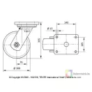 Öntöttvas Kerék Pur Futófelülettel 300-As Önbeálló Villával
