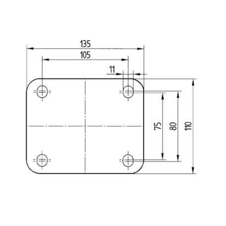 Alumínium Kerék Pur Futófelülettel 250-Es Önbeálló Villával