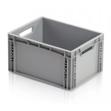   Euro Láda 40X30X22 cm Nyitott Fogófüllel, megerősített aljú