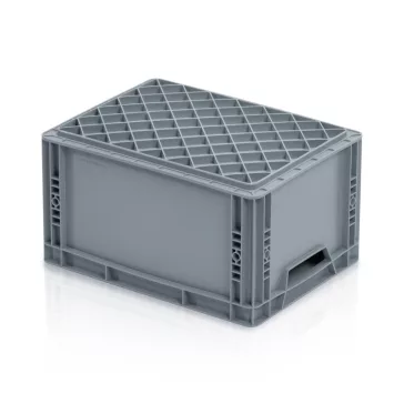   Euro Láda 40X30X22 cm Nyitott Fogófüllel, megerősített aljú