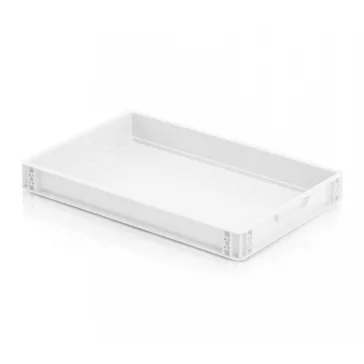 Euro Láda 60X40X7,5 Zárt Fogófüllel cm - Natur