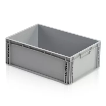   Euro Láda 60X40X22 cm Zárt Fogófüllel, megerősített aljjal