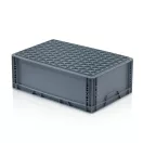 Euro Láda 60X40X22 cm Zárt Fogófüllel, megerősített aljjal Euro Láda 60X40X22 cm Zárt Fogófüllel, megerősített aljjal