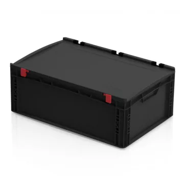 ESD Euro láda fedéllel 60x40x23,5 cm