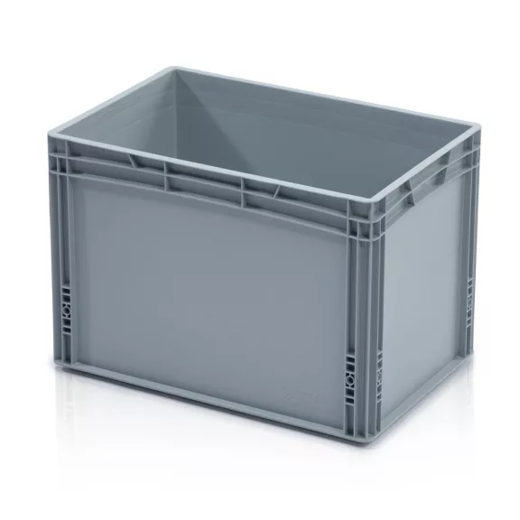 Euro Láda 60X40X42 cm, Zárt fogófüllel, megerősített aljjal Euro Láda 60X40X42 cm, Zárt fogófüllel, megerősített aljjal