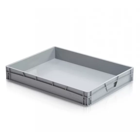 Euro Láda 80X60X12 cm Zárt Fogófüllel Euro Láda 80X60X12 cm Zárt Fogófüllel