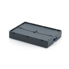 Összecsukható EURO láda fedéllel 60 x 40 x 32 cm