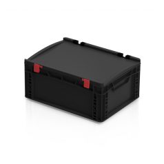 ESD Euro láda fedéllel 40x30x18,5 cm