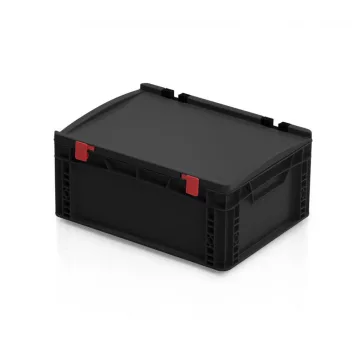ESD Euro láda fedéllel 40x30x18,5 cm