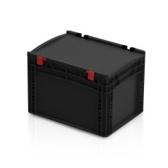 ESD Euro láda fedéllel 40x30x28,5 cm