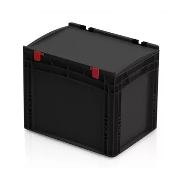 ESD Euro láda fedéllel 40x30x33,5 cm