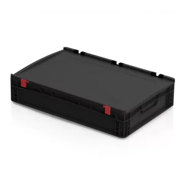 ESD Euro láda fedéllel 60x40x13,5 cm