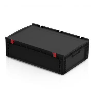 ESD Euro láda fedéllel 60x40x18,5 cm