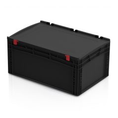 ESD Euro láda fedéllel 60x40x28,5 cm