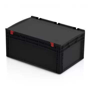 ESD Euro láda fedéllel 60x40x28,5 cm
