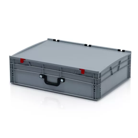 Euro Tárolóláda Koffer 80X60X23,5 cm, Hosszú Oldali Fogófüllel Euro Tárolóláda Koffer 80X60X23,5 cm, Hosszú Oldali Fogófüllel