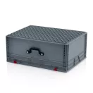 Euro Tárolóláda Koffer 80X60X33,5 cm, Hosszú Oldali Fogófüllel Euro Tárolóláda Koffer 80X60X33,5 cm, Hosszú Oldali Fogófüllel