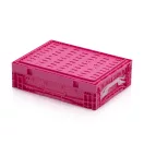 Összecsukható Rácsos Láda, 40x30x12 cm , pink Összecsukható Rácsos Láda, 40x30x12 cm , pink