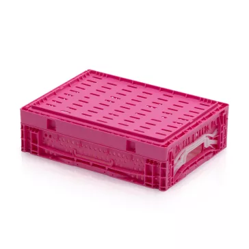 Összecsukható Rácsos Láda, 40x30x12 cm , pink