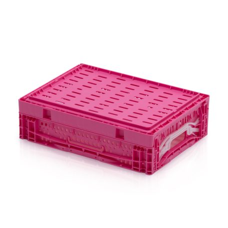 Összecsukható Rácsos Láda, 40x30x12 cm , pink