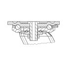 Alumínium Kerék Pur Futófelülettel 125-Ös Önbeálló Villával