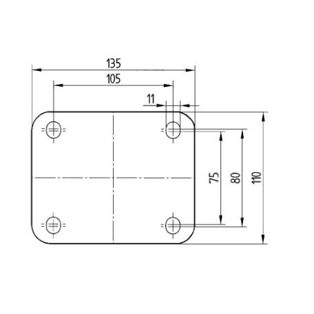 Alumínium Kerék Pur Futófelülettel 250-Es Önbeálló Görgő 1000 Kg