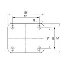 Alumínium Kerék Pur Futófelülettel 250-Es Fixvillás