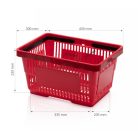 Bevásárlókosár 2 Füles, piros
