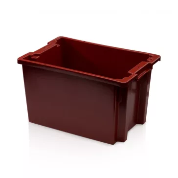 Rakásolható Láda Sn 64/35, vörösesbarna reg. 