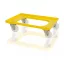 Szállító Roller 61x41 cm poliamid kerékkel 2 forgo 2 fix, sárga