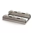 Rozsdamentes Acél Láda Szállító Roller 6 Poliamid Kerékkel