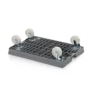 Szállító roller, 80x60 cm, 4 forgatható PP kerék   