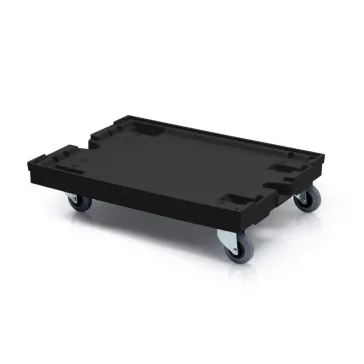   Szállító Roller 80X60cm - 4 Önbeálló Tömörgumi Kerékkel