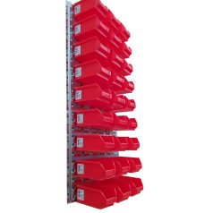 Horganyzott Fali Tartó (991X440mm) Piros Mh5 Dobozokkal