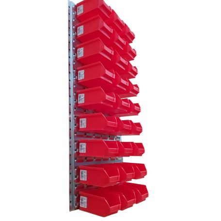 Horganyzott Fali Tartó (991X440mm) Piros Mh5 Dobozokkal