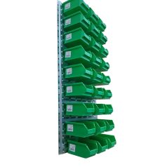 Horganyzott Fali Tartó (991X440mm) Zöld Mh5 Dobozokkal