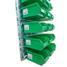 Horganyzott Fali Tartó (991X440mm) Zöld Mh5 Dobozokkal