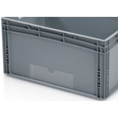 Műanyag átlátszó címketartó, 25,6x8 cm